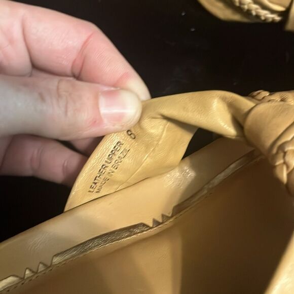 Diego di Lucca Beige Wedge Sandals - Picture 8 of 9